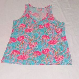 Lilly Pulitzer Pastel Jellyfish Print Top.Size XS